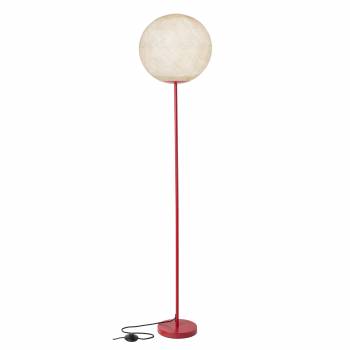Lámpara de pie rojo con pantalla crudo - Lámpara de pie - La Case de Cousin Paul