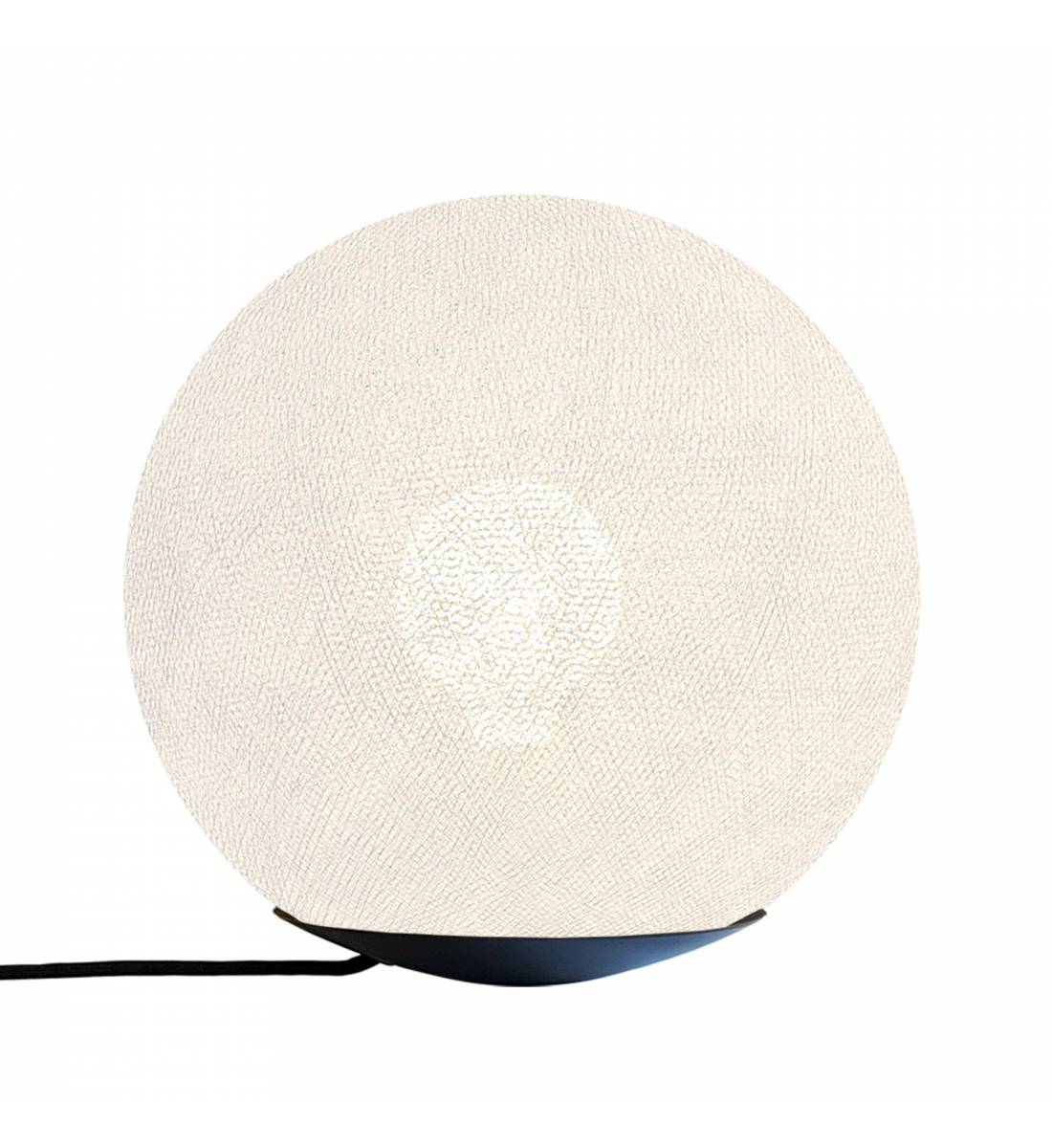 Tango, Magnetic table lamp with globe white 25cm - Table lamp - La Case de Cousin Paul