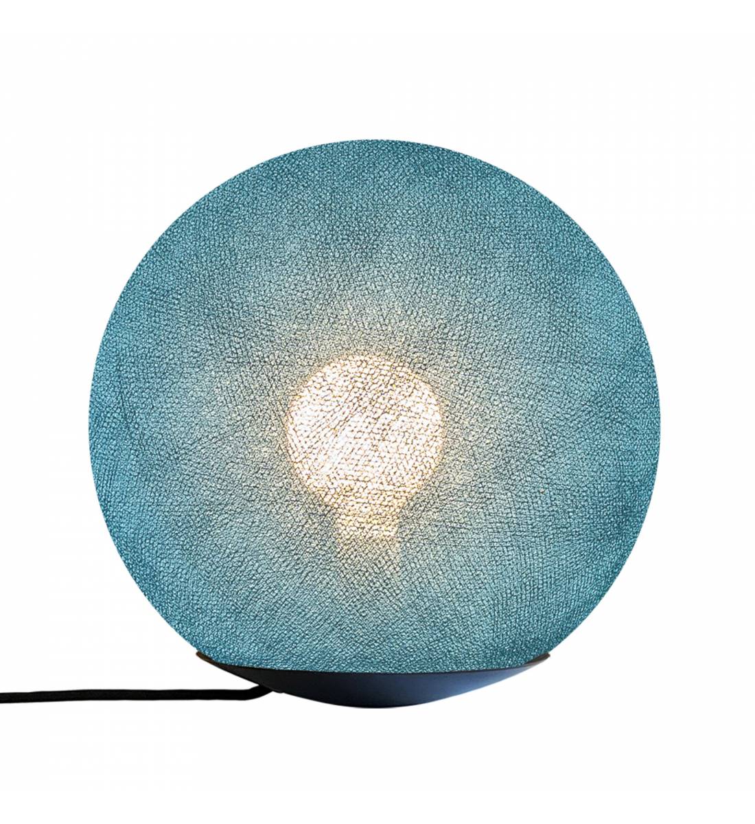 Tango, lampe à poser magnétique avec globe bleu paon 25cm - Lampe à poser - La Case de Cousin Paul