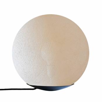 Tango, Magnetic table lamp with globe linen 25cm - Table lamp - La Case de Cousin Paul