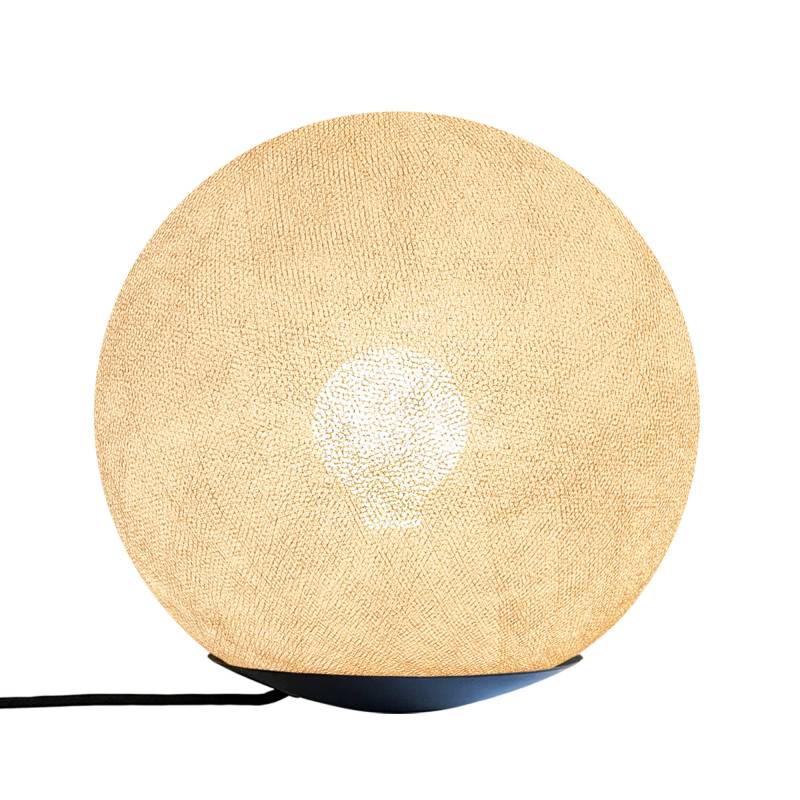 Tango, Magnetic table lamp with globe linen 25cm - Table lamp - La Case de Cousin Paul