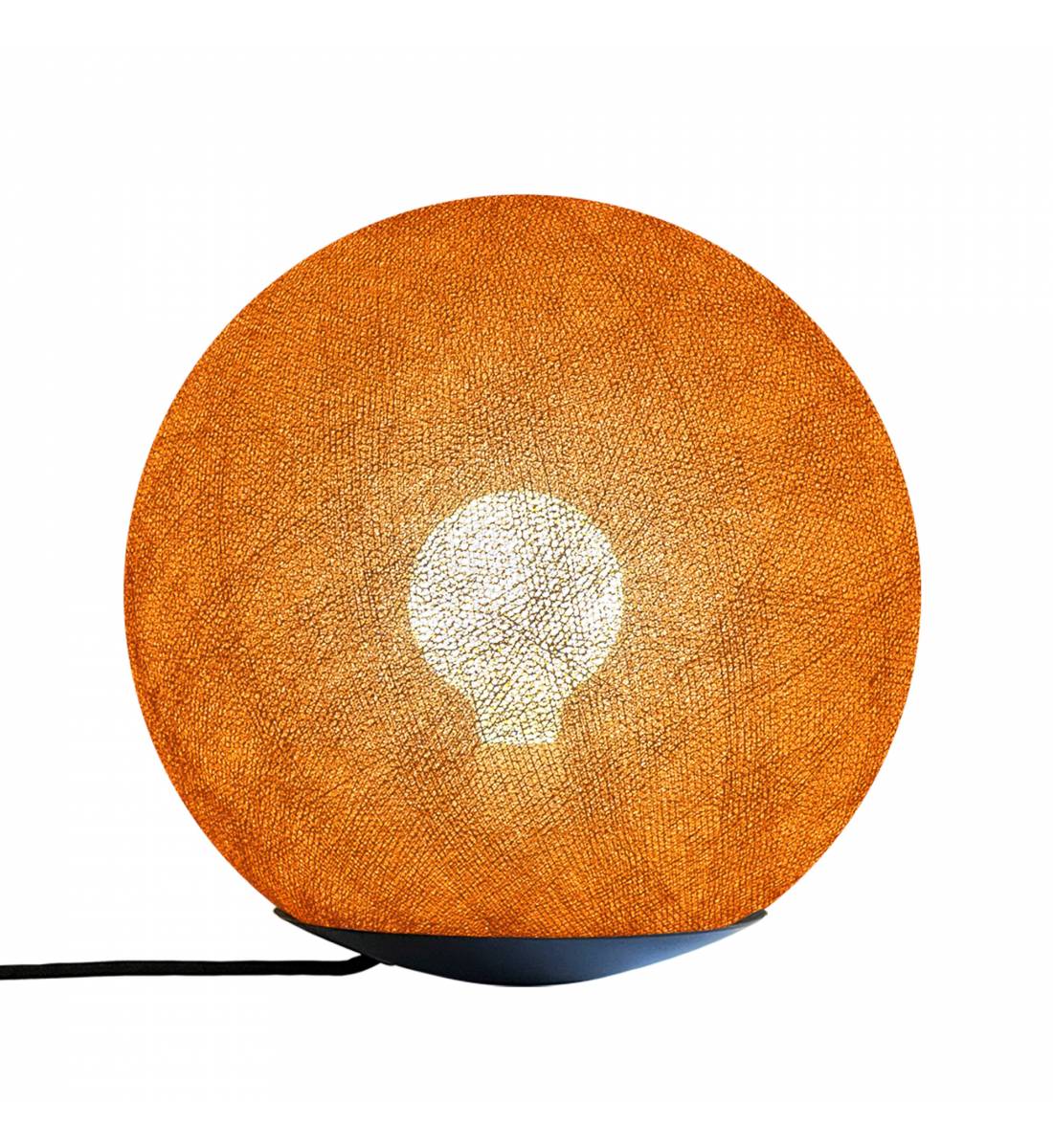 Tango, Magnetic table lamp with globe havana 25cm - Table lamp - La Case de Cousin Paul