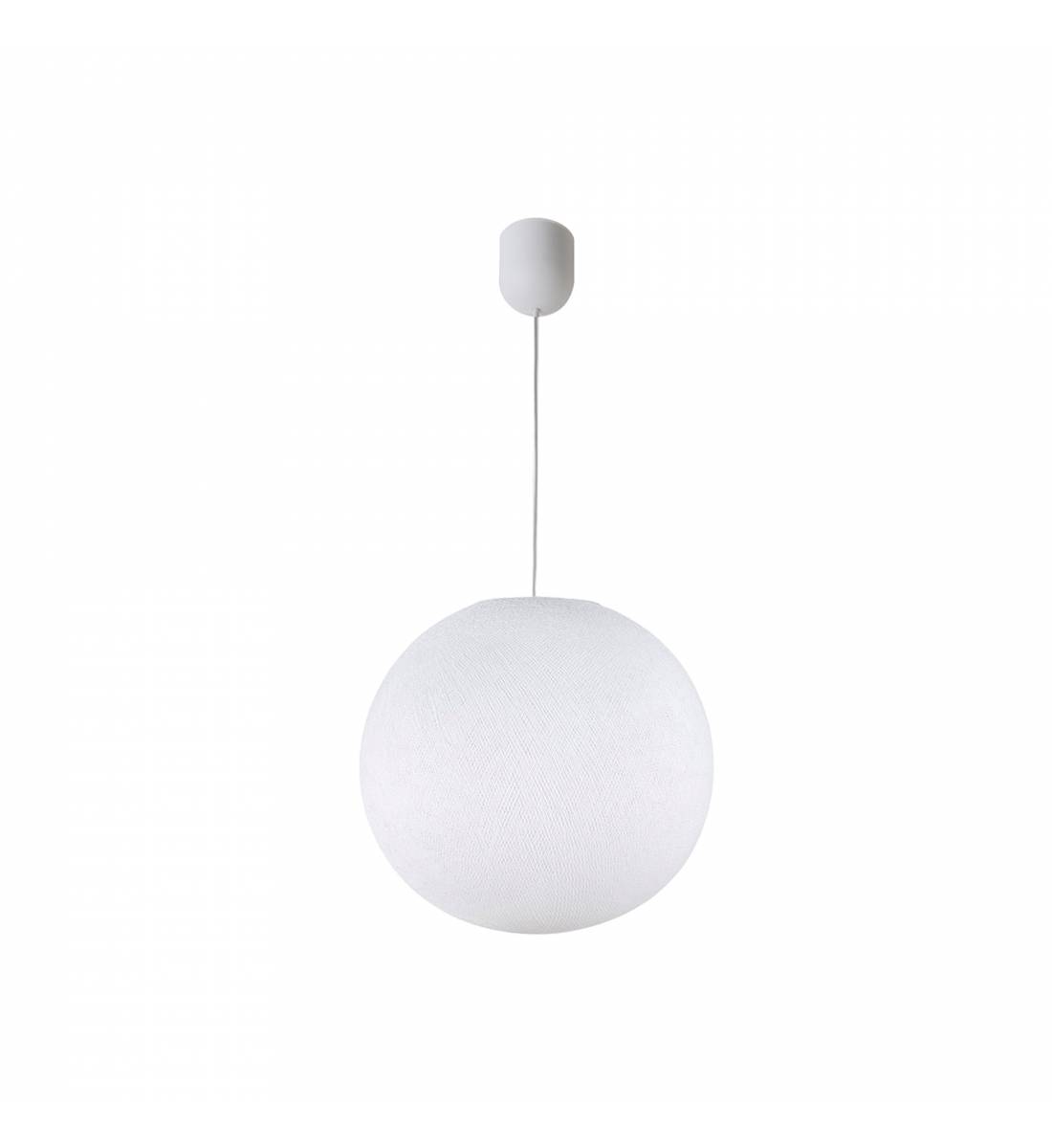 Simple white ball - Single Pendant lamp - La Case de Cousin Paul