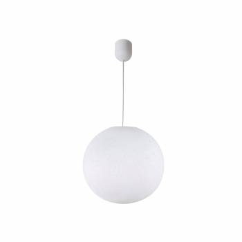 Simple white ball - Single Pendant lamp - La Case de Cousin Paul