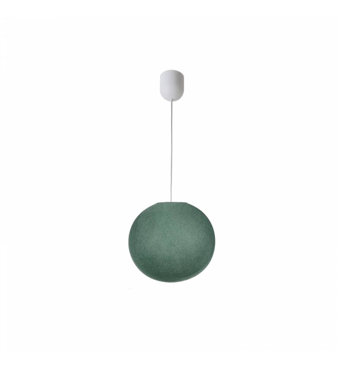 Simple green grey S globe - Single Pendant lamp - La Case de Cousin Paul