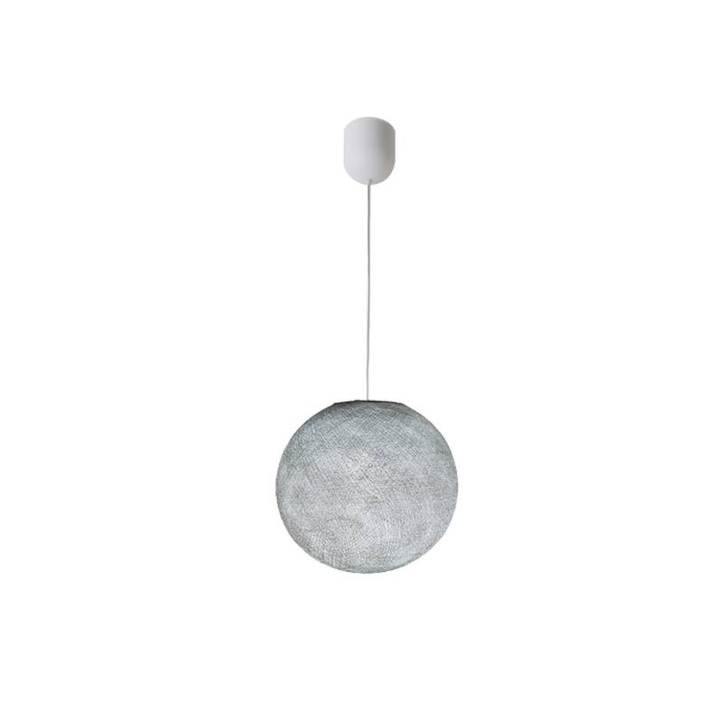 Simple pearl grey S ball - Single Pendant lamp - La Case de Cousin Paul