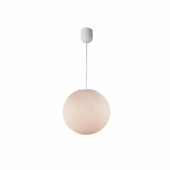 Simple linen S ball - Single Pendant lamp - La Case de Cousin Paul