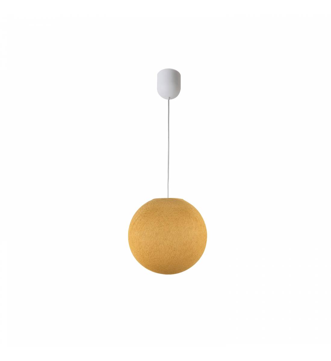 Simple mustard S ball - Single Pendant lamp - La Case de Cousin Paul