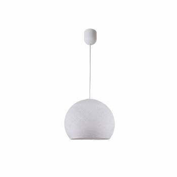 Simple white S cupola - Single Pendant lamp - La Case de Cousin Paul