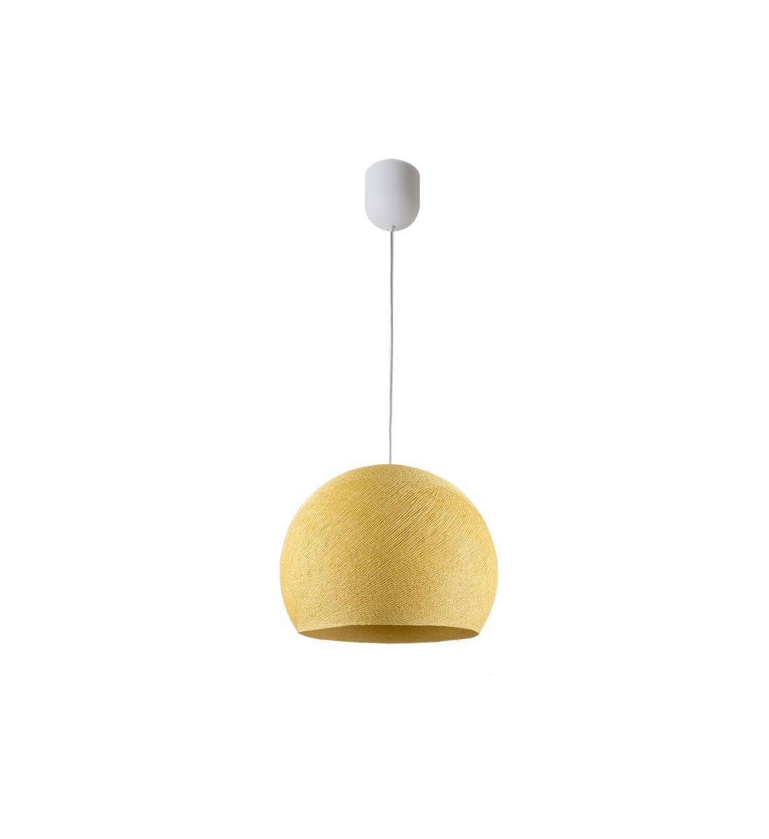 Simple mustard S cupola - Single Pendant lamp - La Case de Cousin Paul