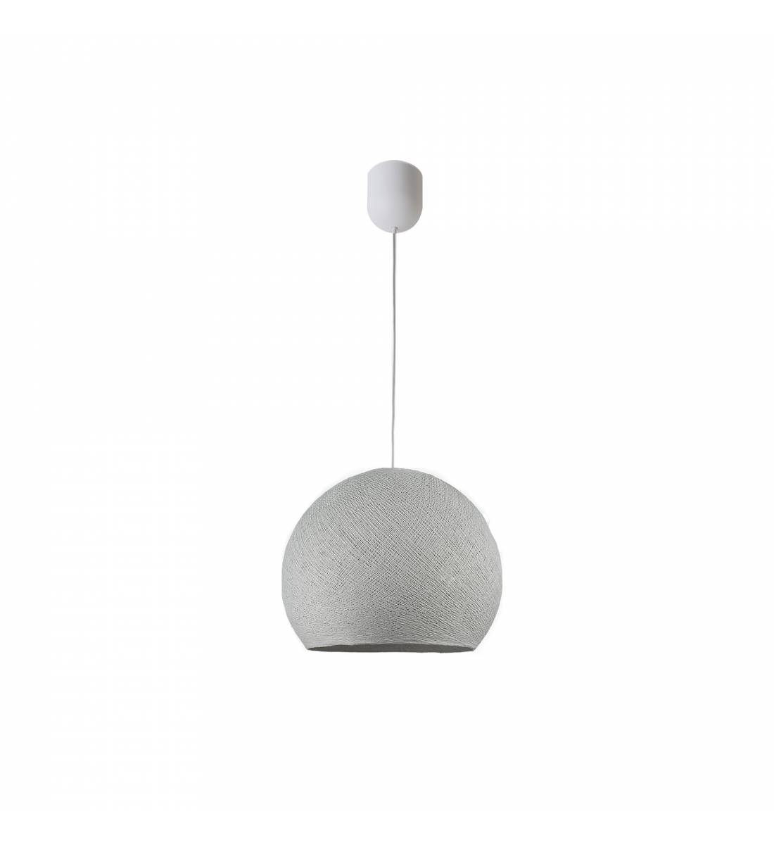 Simple pearl grey S cupola - Single Pendant lamp - La Case de Cousin Paul