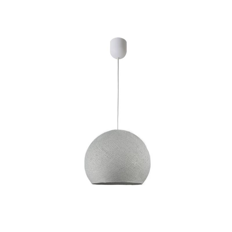 Simple pearl grey S cupola - Single Pendant lamp - La Case de Cousin Paul