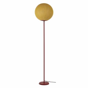 Terracotta Floor lamp with Art Deco Mustard globe - Floor lamp - La Case de Cousin Paul