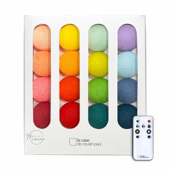 Rainbow - Guirlande LED avec télécommande - LED string lights in gift boxes - La Case de Cousin Paul