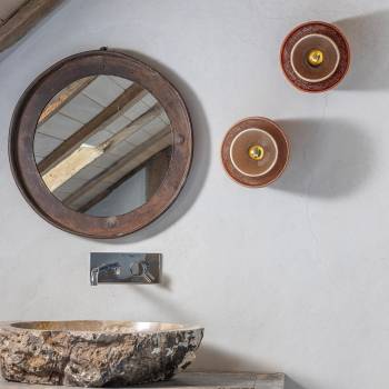 Tulip wall light - Nude and sand - Wall light - La Case de Cousin Paul