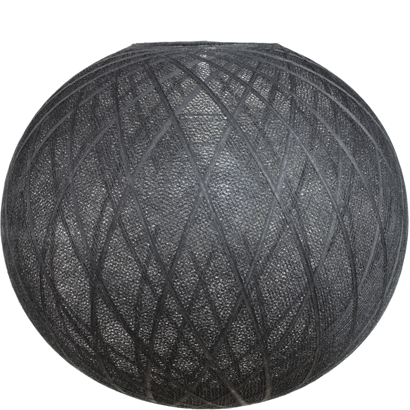 Globe Art déco noir - Abat-jour Art Déco - La Case de Cousin Paul