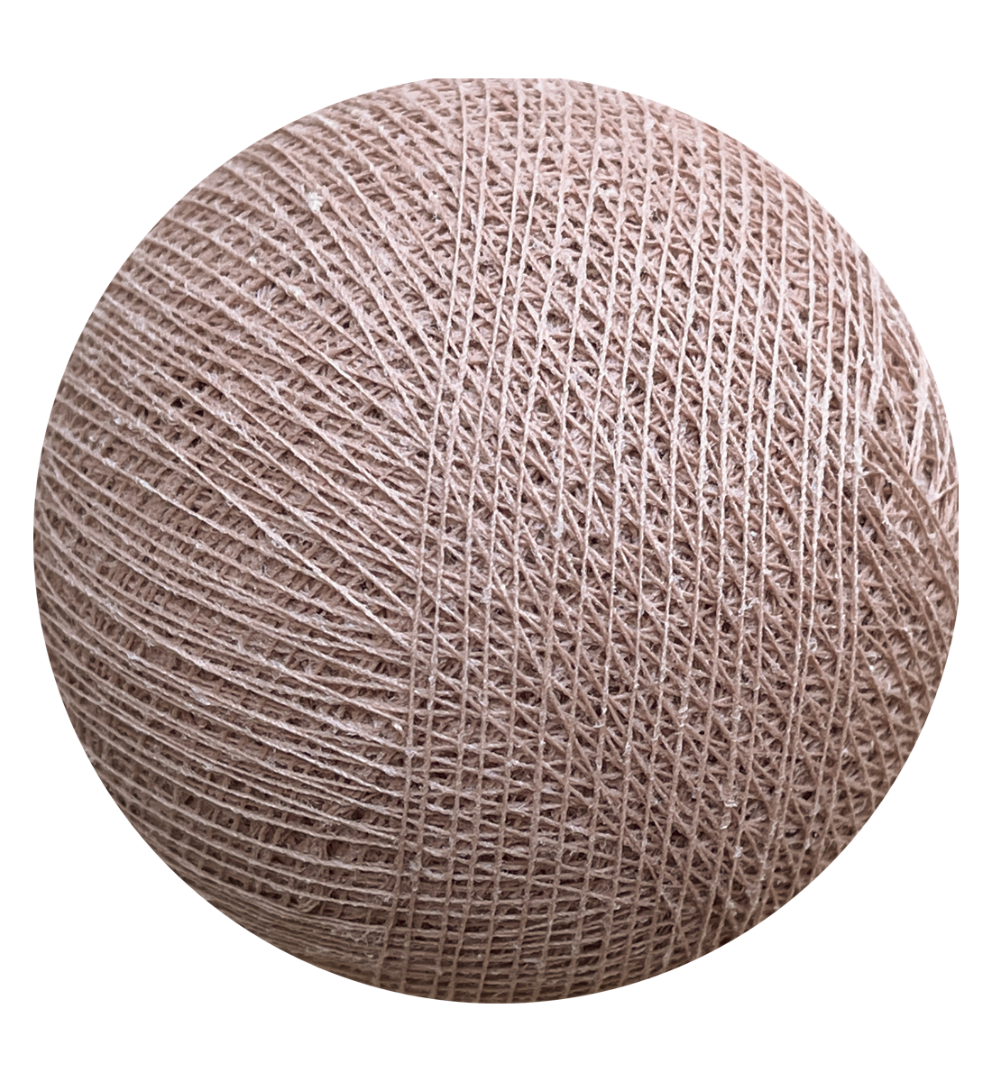 Boule tissée pour guirlande - nude - Boules Tissées l'Original - La Case de Cousin Paul