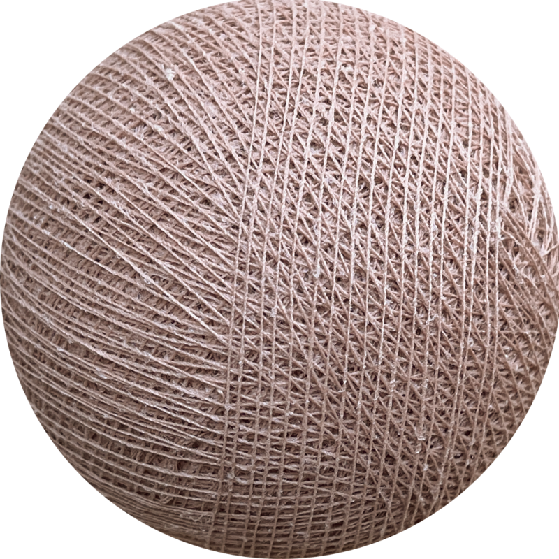 Boule tissée pour guirlande - nude - Boules Tissées l'Original - La Case de Cousin Paul
