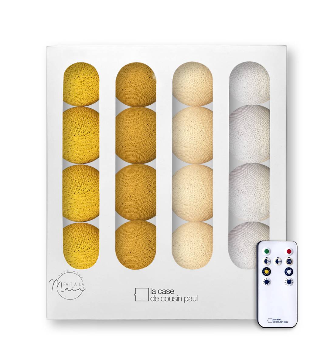 Les Tournesols - Guirlande LED avec télécommande - Guirlandes LED télécommandées en coffrets - La Case de Cousin Paul
