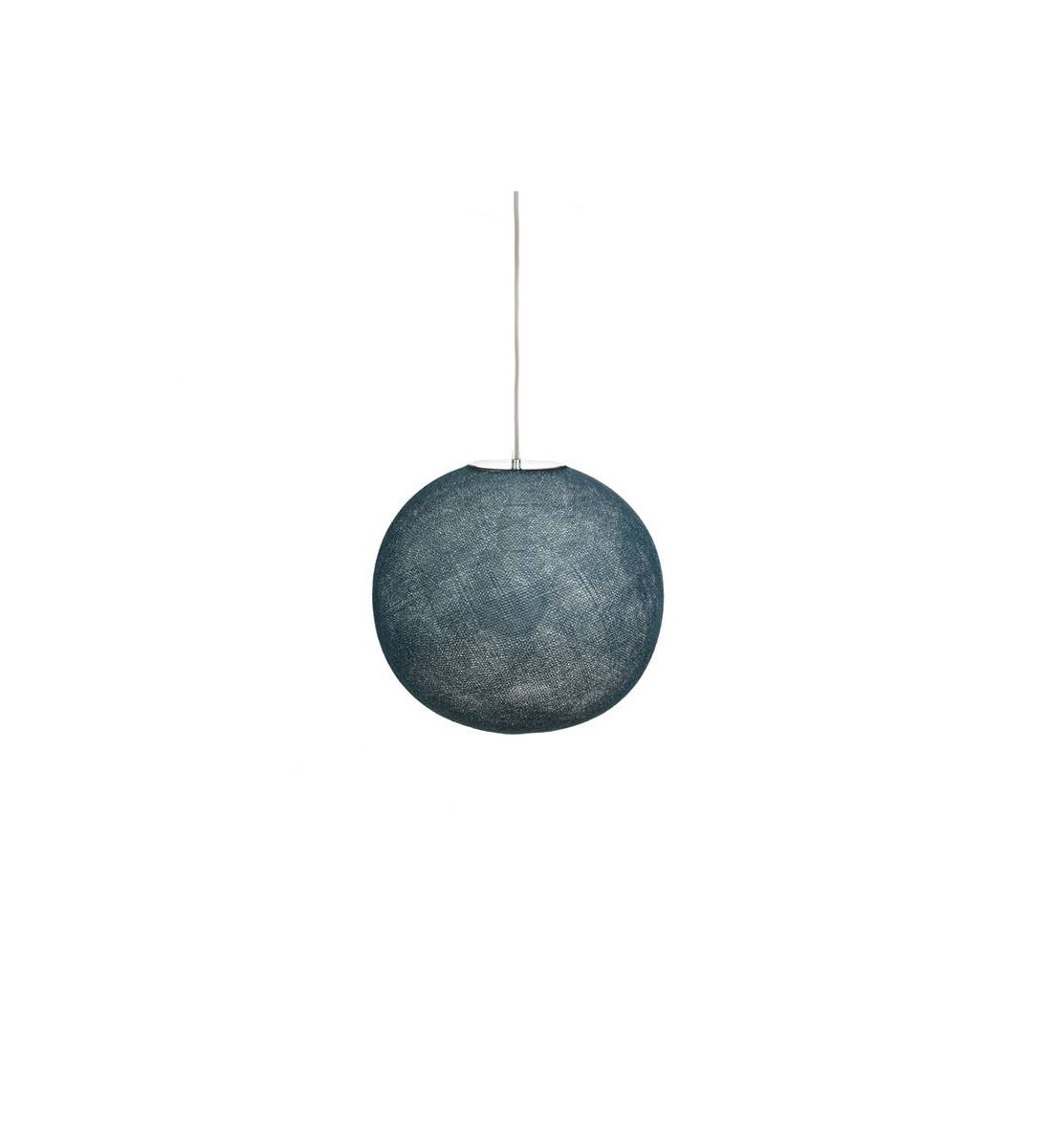 Globe Light Bleu pétrole Ø 36cm - Abat-jour globe light - La Case de Cousin Paul