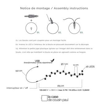 Solstice - Multifunction LED String Lights - LED multifunctional string lights - La Case de Cousin Paul