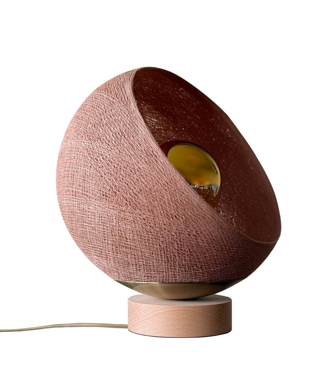 Bebop, lampe de table avec abat-jour à 360 degrés, nude 25cm - Lampe à poser - La Case de Cousin Paul