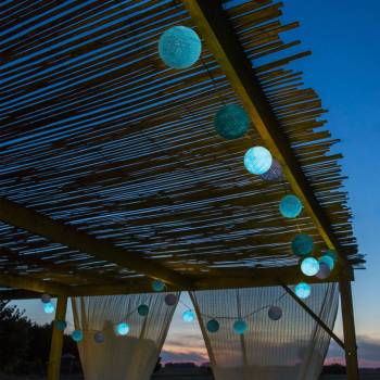 Lichterkette 24 Kugeln - Blue Moon - Innen und außen - In- und Outdoor Lichterketten - La Case de Cousin Paul