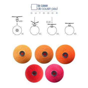Lichtslinger 24 ballen - Spritz - Binnen en buiten - In & Outdoor - La Case de Cousin Paul