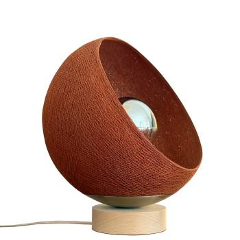 Bebop, lampe de table avec abat-jour à 360 degrés, havane 25cm - Tafellamp - La Case de Cousin Paul