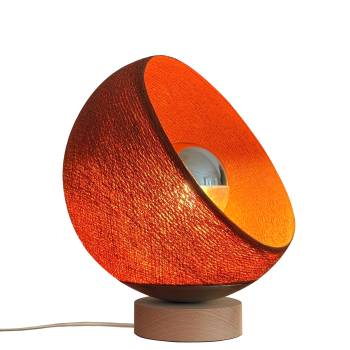 Bebop, lampe de table avec abat-jour à 360 degrés, havane 25cm - Tafellamp - La Case de Cousin Paul