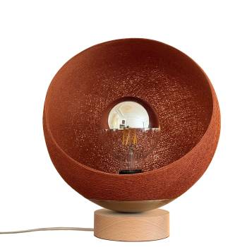 Bebop, lampe de table avec abat-jour à 360 degrés, havane 25cm - Lampe à poser - La Case de Cousin Paul