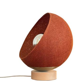 Bebop, lampe de table avec abat-jour à 360 degrés, havane 25cm - Table lamp - La Case de Cousin Paul