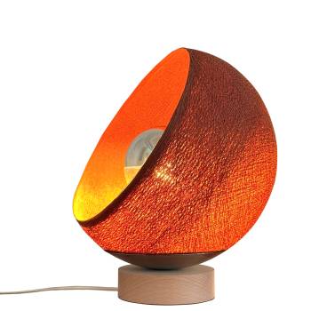 Bebop, lampe de table avec abat-jour à 360 degrés, havane 25cm - Tafellamp - La Case de Cousin Paul
