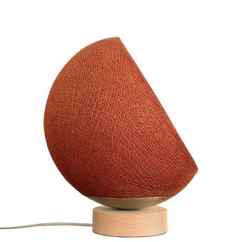 Bebop, lampe de table avec abat-jour à 360 degrés, havane 25cm - Lampe à poser - La Case de Cousin Paul