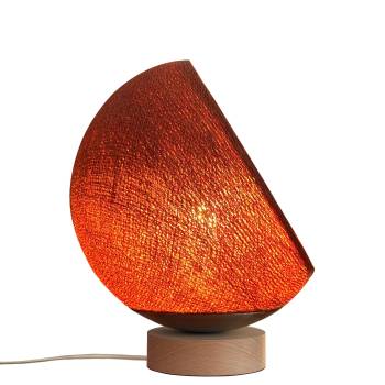 Bebop, lampe de table avec abat-jour à 360 degrés, havane 25cm - Lampe à poser - La Case de Cousin Paul