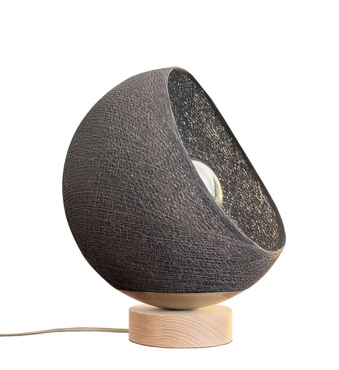 Bebop, lampe de table avec abat-jour à 360 degrés, anthracite 25cm - Tafellamp - La Case de Cousin Paul