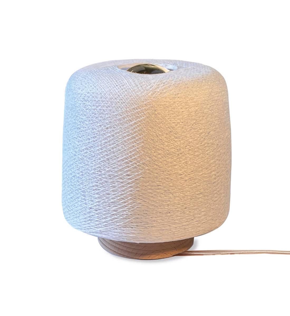 Lampe à poser Madison Blanc - Upcycling - Upcycling - La Case de Cousin Paul