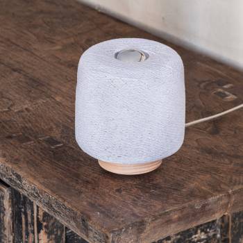 Lampe à poser Madison Blanc - Upcycling - Upcycling - La Case de Cousin Paul