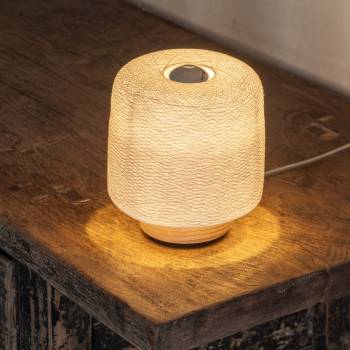 Lampe à poser Madison Blanc - Upcycling - Upcycling - La Case de Cousin Paul