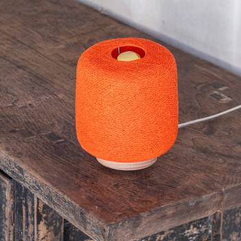 Lampe à poser Madison Orange Fifty - Upcycling - Upcycling - La Case de Cousin Paul