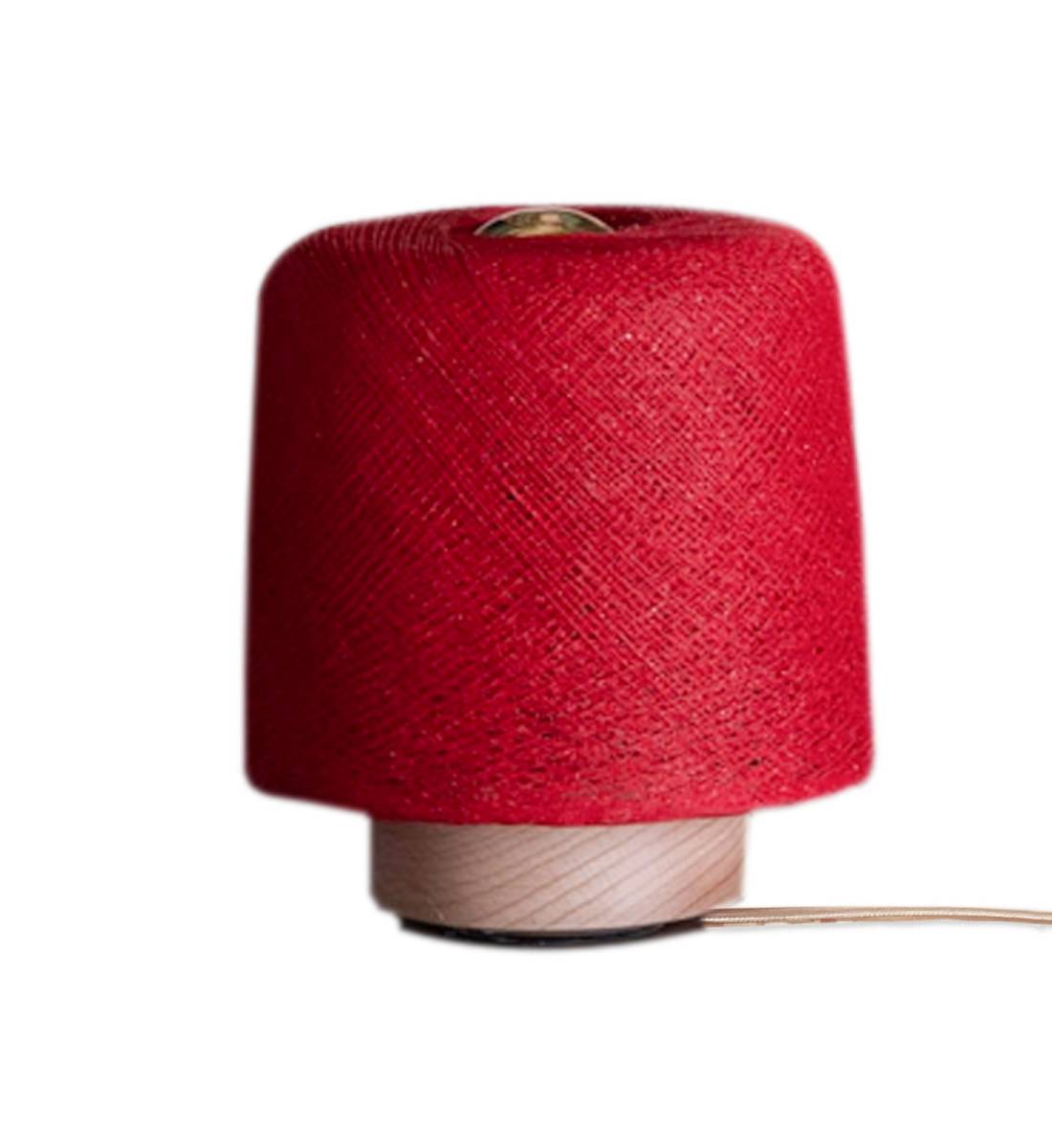 Lampe à poser Madison Rouge - Upcycling - Upcycling - La Case de Cousin Paul