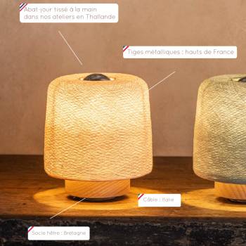 Madison Tischlampe - Upcycling - Vert de Gris - Upcycling - La Case de Cousin Paul