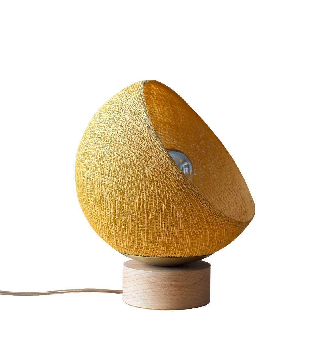 Bebop, lampe de table avec abat-jour à 360 degrés, camel 17cm - Lampe à poser - La Case de Cousin Paul