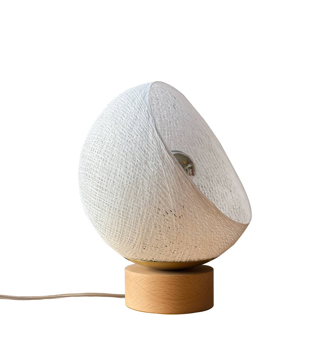 Bebop, lampe de table avec abat-jour à 360 degrés, blanc 17cm - Lampe à poser - La Case de Cousin Paul