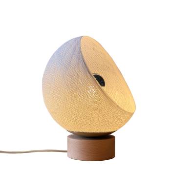 Bebop, lampe de table avec abat-jour à 360 degrés, blanc 17cm - Lampe à poser - La Case de Cousin Paul
