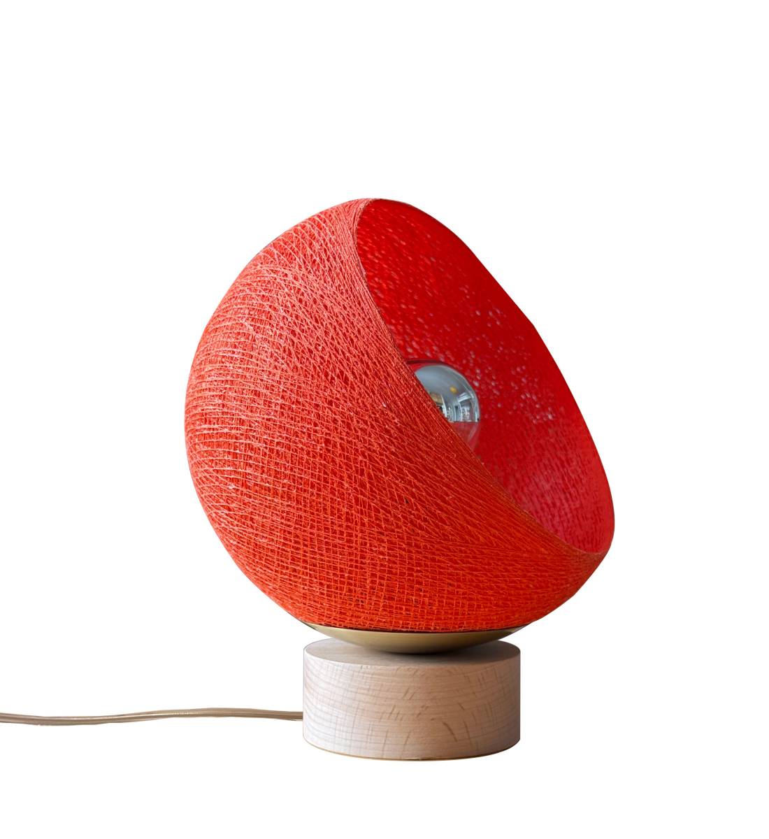 Bebop, lampe de table avec abat-jour à 360 degrés, orange fifty 17cm - Lampe à poser - La Case de Cousin Paul
