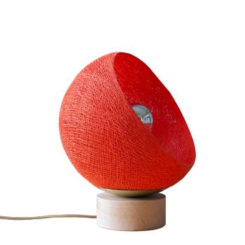 Bebop, adjustable table lamp with globe orange fifty 17cm - Table lamp - La Case de Cousin Paul
