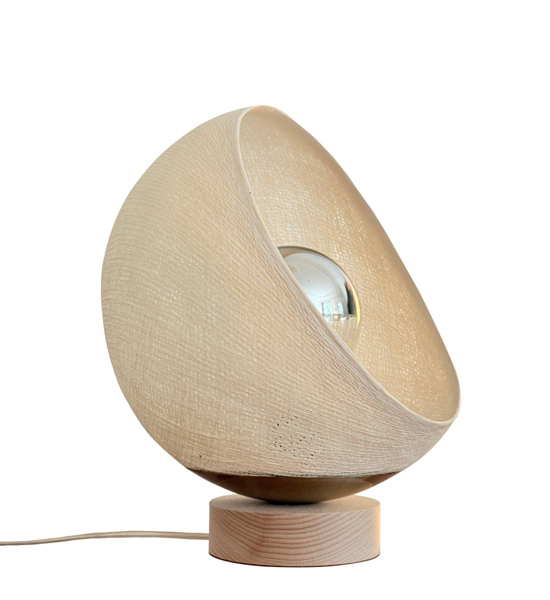 Bebop, lampe de table avec abat-jour à 360 degrés, écru 25cm - Tafellamp - La Case de Cousin Paul
