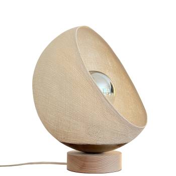 Bebop, lampe de table avec abat-jour à 360 degrés, écru 25cm - Tafellamp - La Case de Cousin Paul
