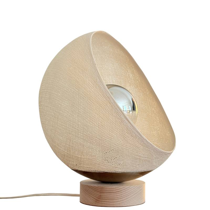 Bebop, lampe de table avec abat-jour à 360 degrés, écru 25cm - Tafellamp - La Case de Cousin Paul